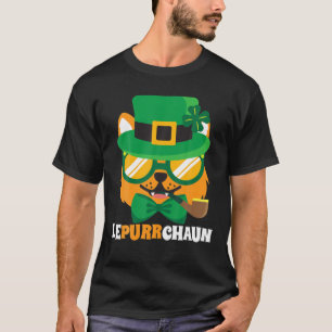 Lepurrchaun Cat Funny Cute Cool St Patricks Day 20 T-Shirt