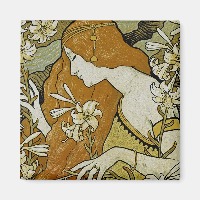 L'Ermitage Art Nouveau Magnet (Front)