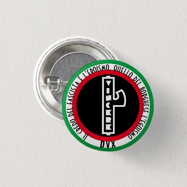 L'EROISMO 3 CM ROUND BADGE (Front & Back)
