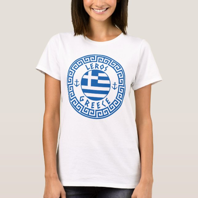Leros, Greece Flag Women's T-Shirt (Front)