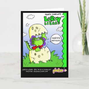 LeRoy Lizard Happy Birthday Greeting Card