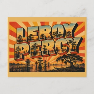 Leroy Percy State Park MS Vintage Travel Art Postcard