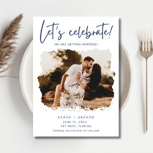Ler's Celebrate Photo Wedding Save the Date