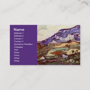 Les Alpilles (F724) Van Gogh Fine Art Business Card