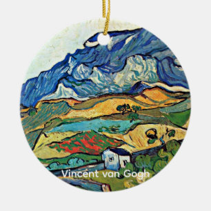 Les Alpilles Mountain Landscape, Ceramic Ornament