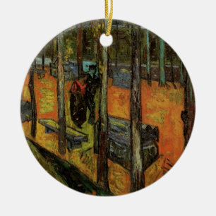 Les Alyscamps (Cemetery) by Vincent van Gogh Ceramic Ornament