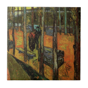 Les Alyscamps (Cemetery) by Vincent van Gogh Ceramic Tile