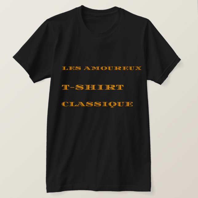 Les amoureux T-shirt classique (Design Front)