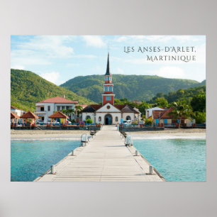 Les Anses-d'Arlet Martinique Scenic Coastal Poster