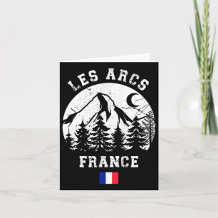 Les Arcs France Alps Ski Resort Alpine Skiing Fren Card