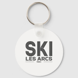 Les Arcs Ski Resort France Alps French Skiing Souv Key Ring