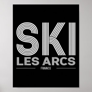 Les Arcs Ski Resort France Alps French Skiing Souv Poster
