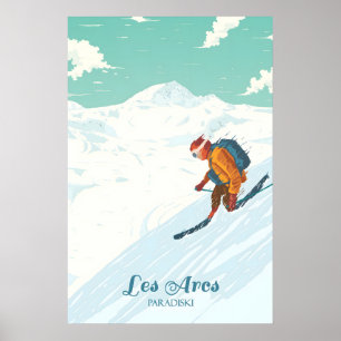 Les Arcs Ski Resort Travel Poster
