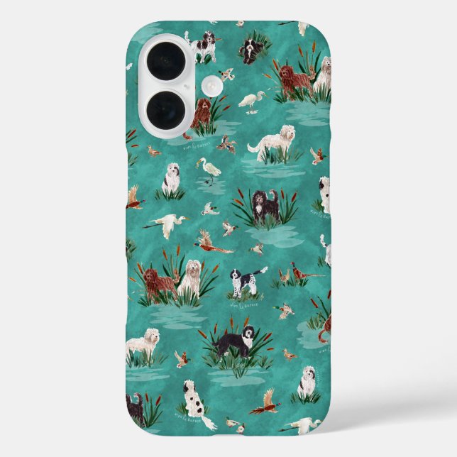 LES BARBETS Aqua Case-Mate iPhone Case (Back)