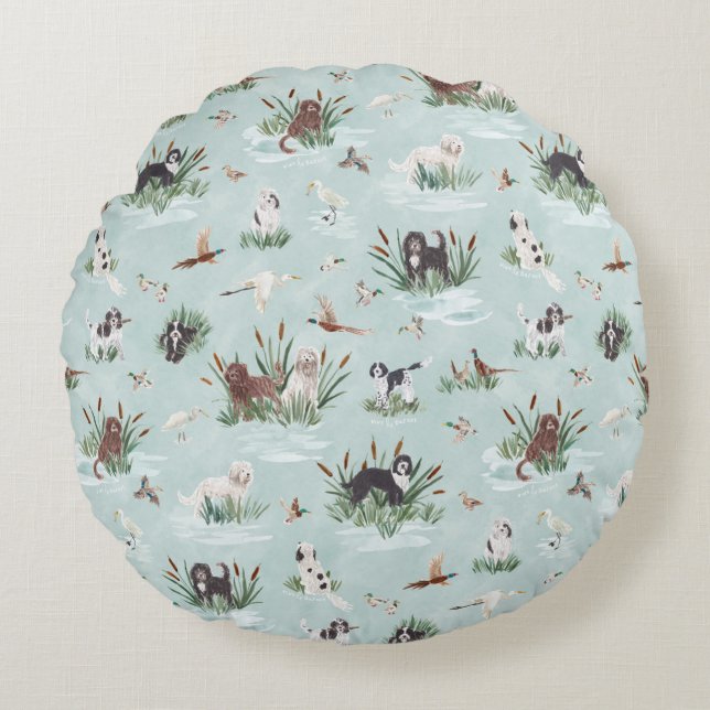 LES BARBETS ROUND CUSHION (Front)