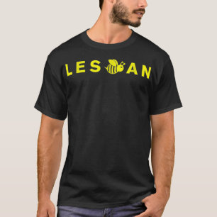 Les Bee An Funny Gay Lesbian Pride Bee Emoji Gift T-Shirt