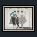 "Les Belles Sauvagettes"  Art Deco 16x20 Poster<br><div class="desc">Les Belles Sauvagettes de 1920 Art Deco Print by George Barbier</div>