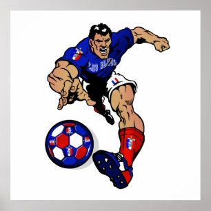 Les Bleus Football player France Fans gifts Poster