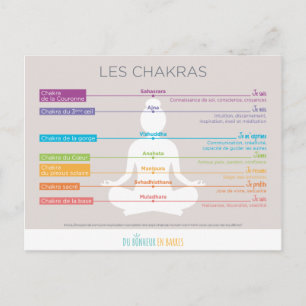 Les chakras postcard