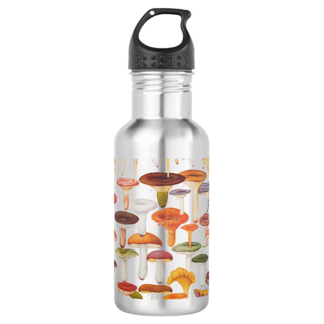 Les Champignons Mushrooms 710 Ml Water Bottle (Front)