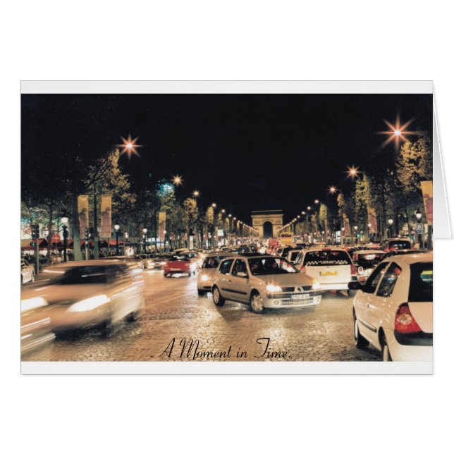 Les Champs-Elysées.  Paris.  (A Moment in Time) (Front Horizontal)