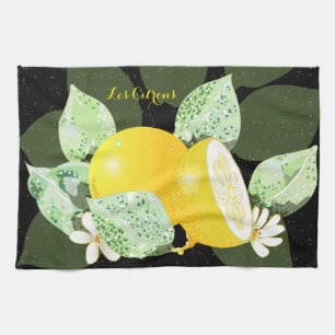 Les Citrons Tea Towel