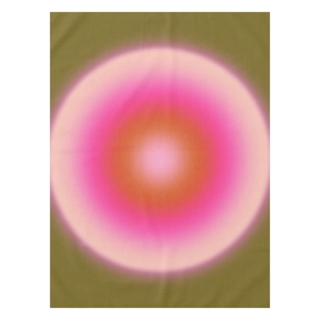 Les Couleurs 05 Gradient Olive And Pink Aura Tablecloth (Front)