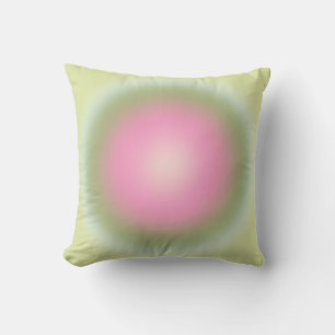 Les Couleurs 07 Gradient Pink And Green Aura Cushion
