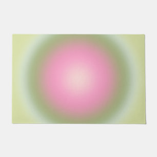 Les Couleurs 07 Gradient Pink And Green Aura Doormat