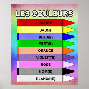 Les Couleurs (The Colours) Poster