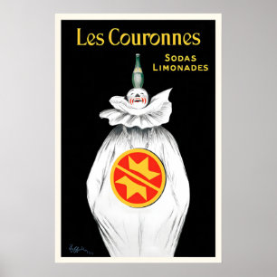 Les Couronnes Sodas Limonades Vintage Food&Drink Poster