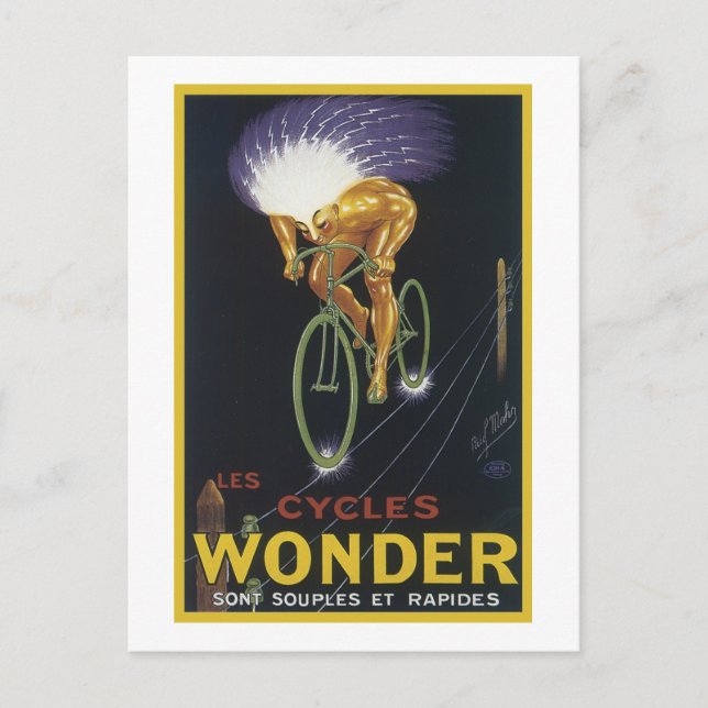 Les Cycles Wonder Postcard (Front)