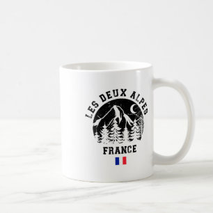 Les Deux Alpes France Alps Ski Resort Alpine Skiin Coffee Mug