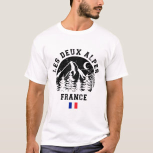 Les Deux Alpes France Alps Ski Resort Alpine Skiin T-Shirt