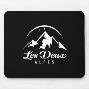 Les Deux Alpes France Ski Resort Skiing Snowboardi Mouse Pad