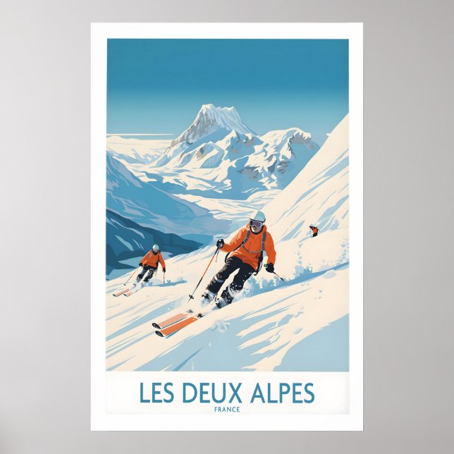 Les Deux Alpes Ski Print 1 (Front)