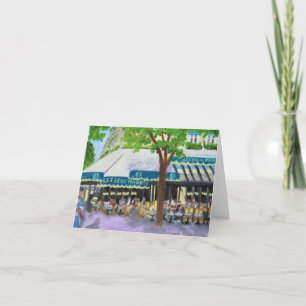 LES DEUX MAGOTS PARIS NOTE CARD