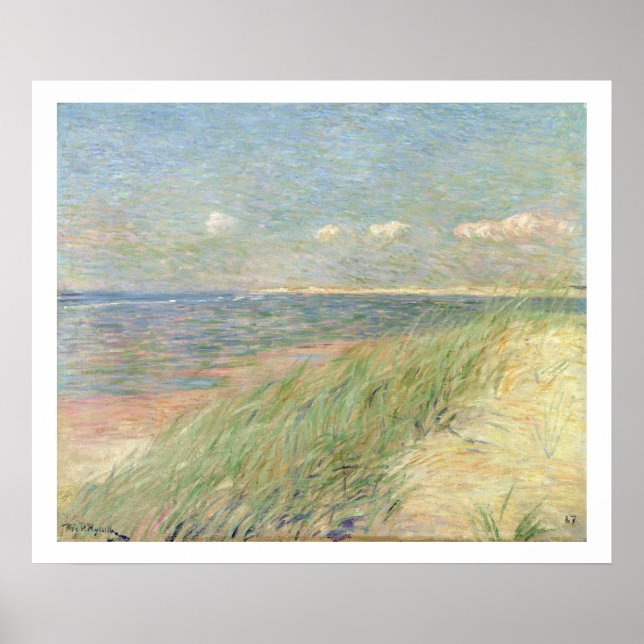 Les Dunes du Zwin, Knokke, 1887 (oil on canvas) Poster (Front)
