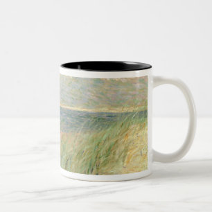 Les Dunes du Zwin, Knokke, 1887 (oil on canvas) Two-Tone Coffee Mug
