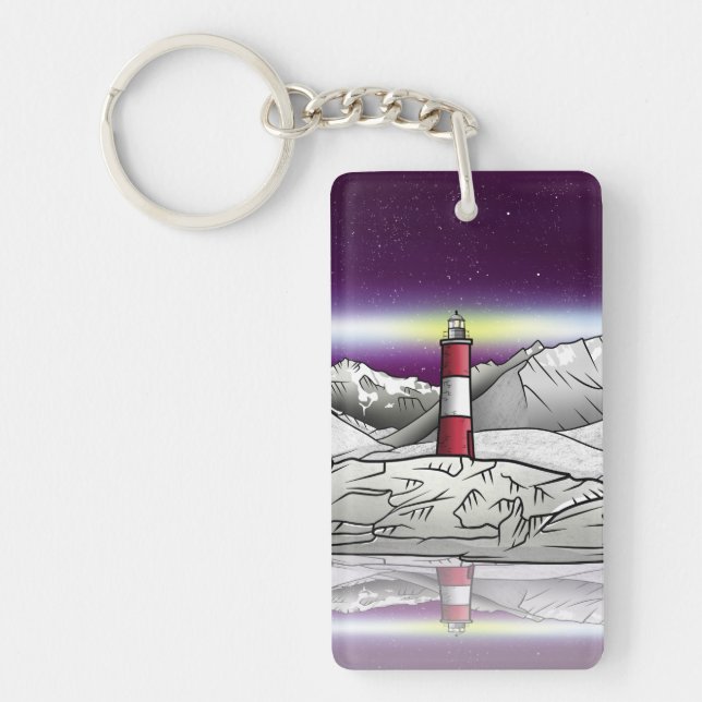 Les Eclaireurs Lighthouse Southern Argentina Key Ring (Front)