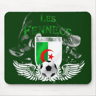 Les Fennecs Algeria flag Football mousepad