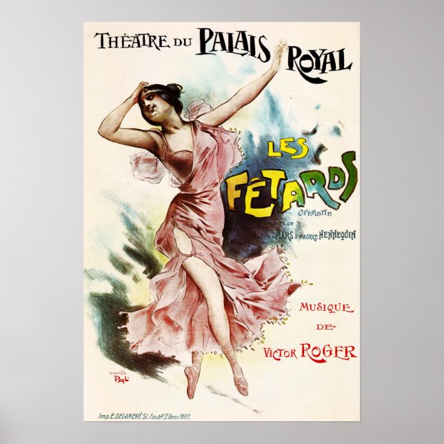 LES FETARDS Opera Theatre Du Palais Royal French Poster (Front)