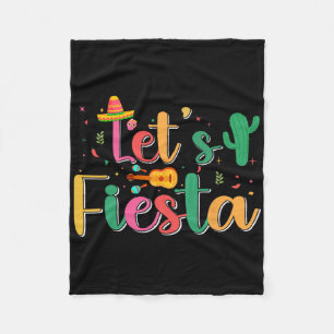 Le's Fiesta Cinco De Mayo Family Matching Mexican Fleece Blanket