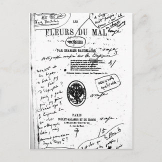 Les Fleurs du Mal 2 - Baudelaire Postcard