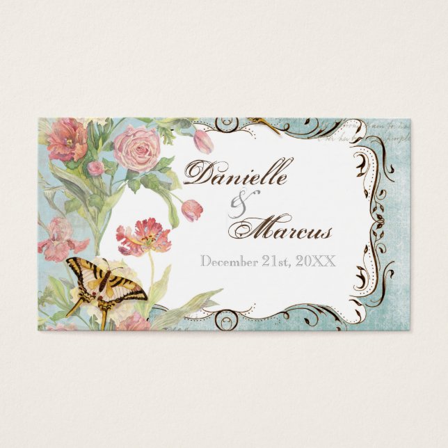 Les Fleurs Peony Rose Tulip Floral Flowers Wedding (Front)