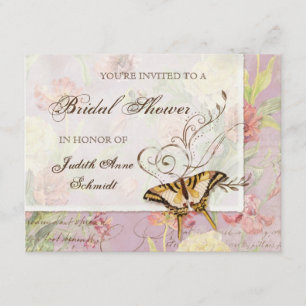 Les Fleurs Peony Rose Tulip Floral Flowers Wedding Invitation