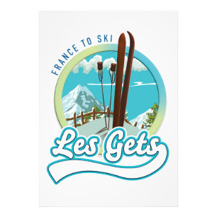Les Gets france ski logo Photo Print