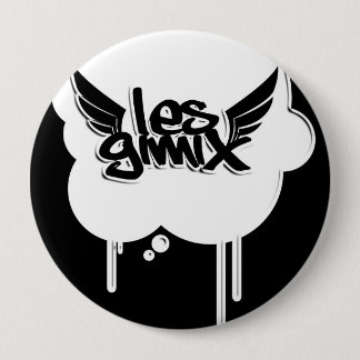 Les Gimix White Bubble Button