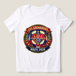 Les Grenadiers Haiti 2026 Soccer  Inspired Heart  Tri-Blend Shirt