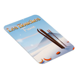Les Houches France ski poster Magnet